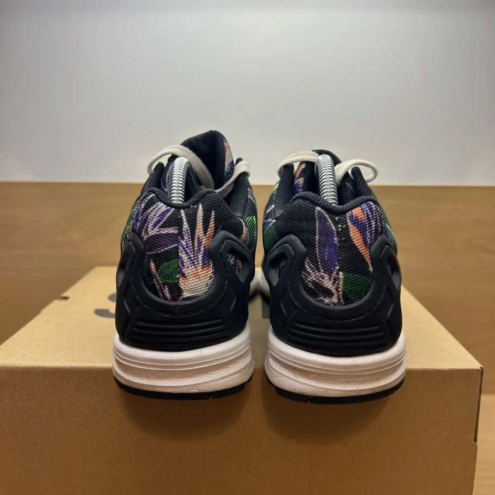 Adidas Mens Size 9 Originals ZX Flux Multicolor Hawaiian Print Athletic Shoes - Picture 5 of 9